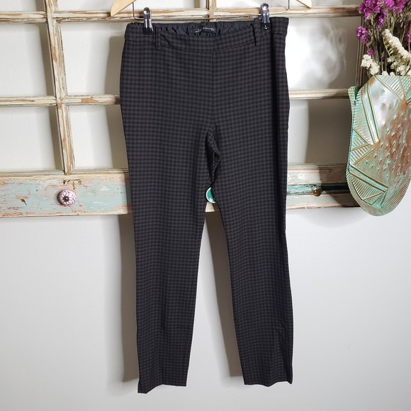 Zara Woman pants checkered pattern ladies size small - Picture 2 of 10